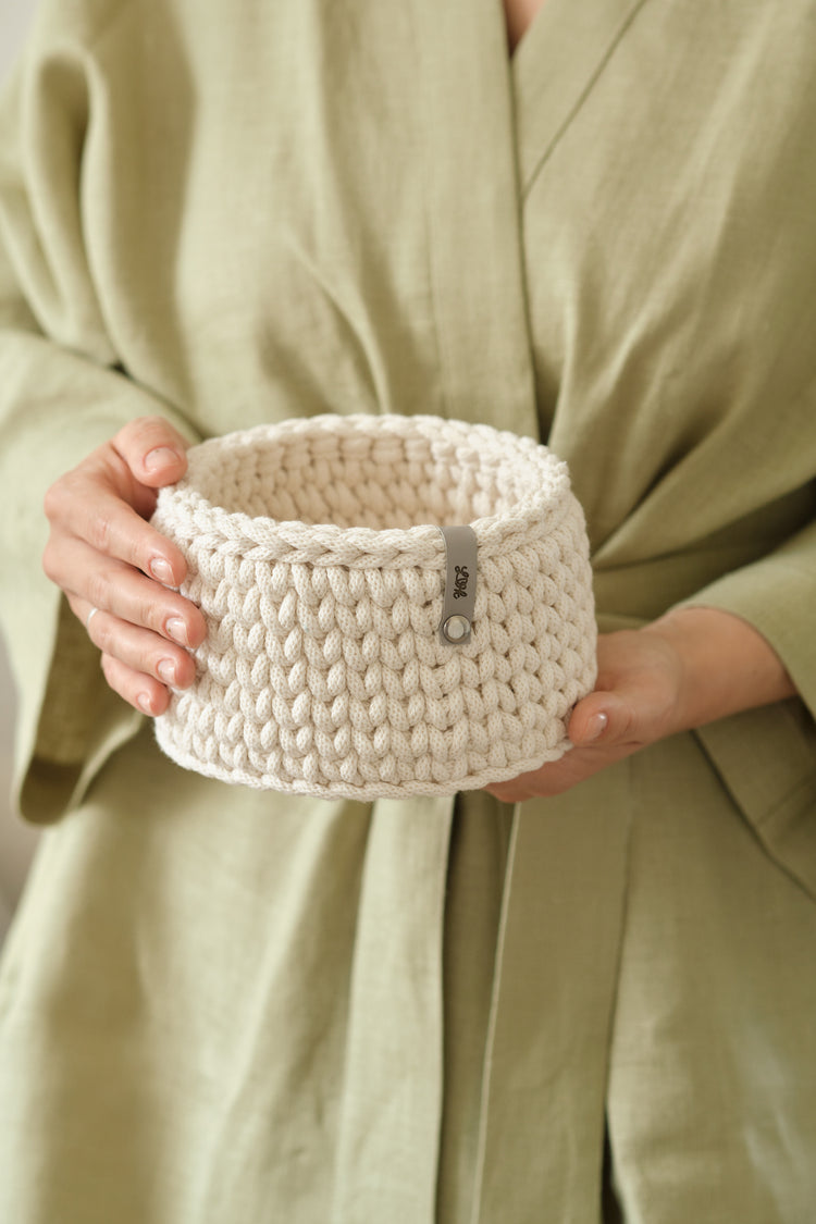 Crocheted baskets