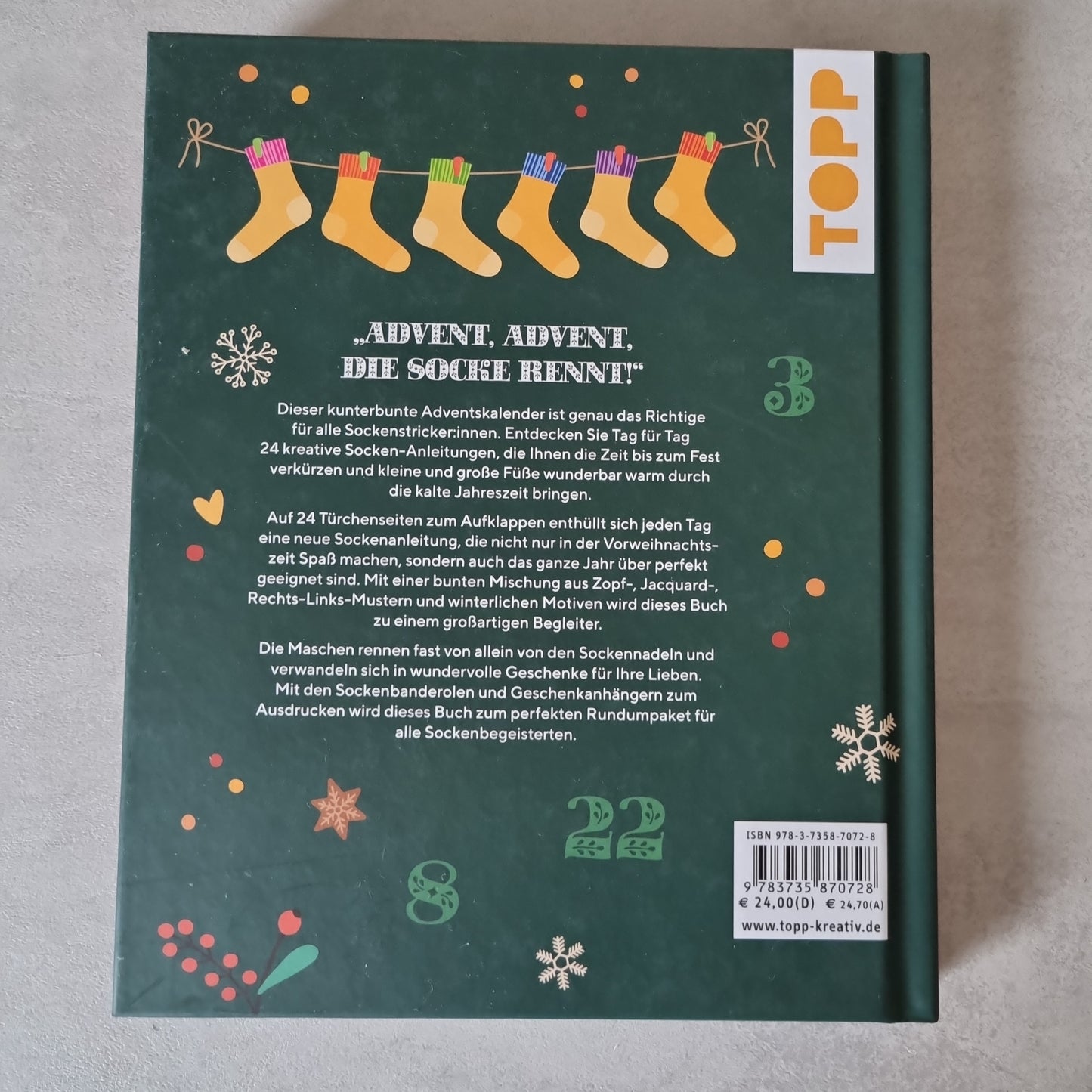 Der Strick-Adventskalender "Oh du sockige Weihnachtszeit" TOPP