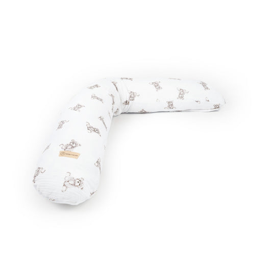 Stillkissen & Schwangerschaftskissen Musselin XXL | Teddybär