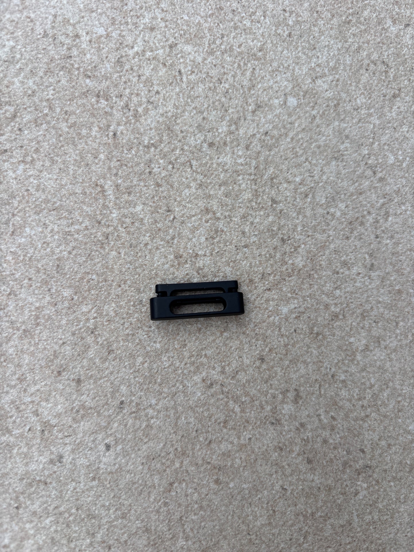 Drawstring stopper 25mm silver