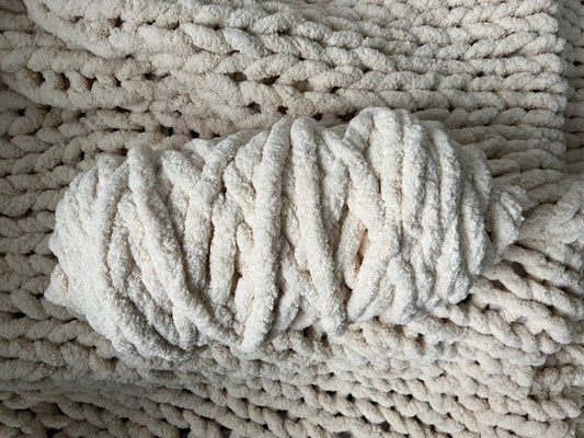 Chenille-Garn zum Armstricken und Fingerstricken Jumbo