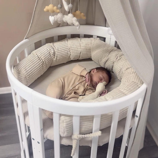 Bettschlange einsträngig Cord - Schutz, Komfort & Vielseitigkeit für dein Baby