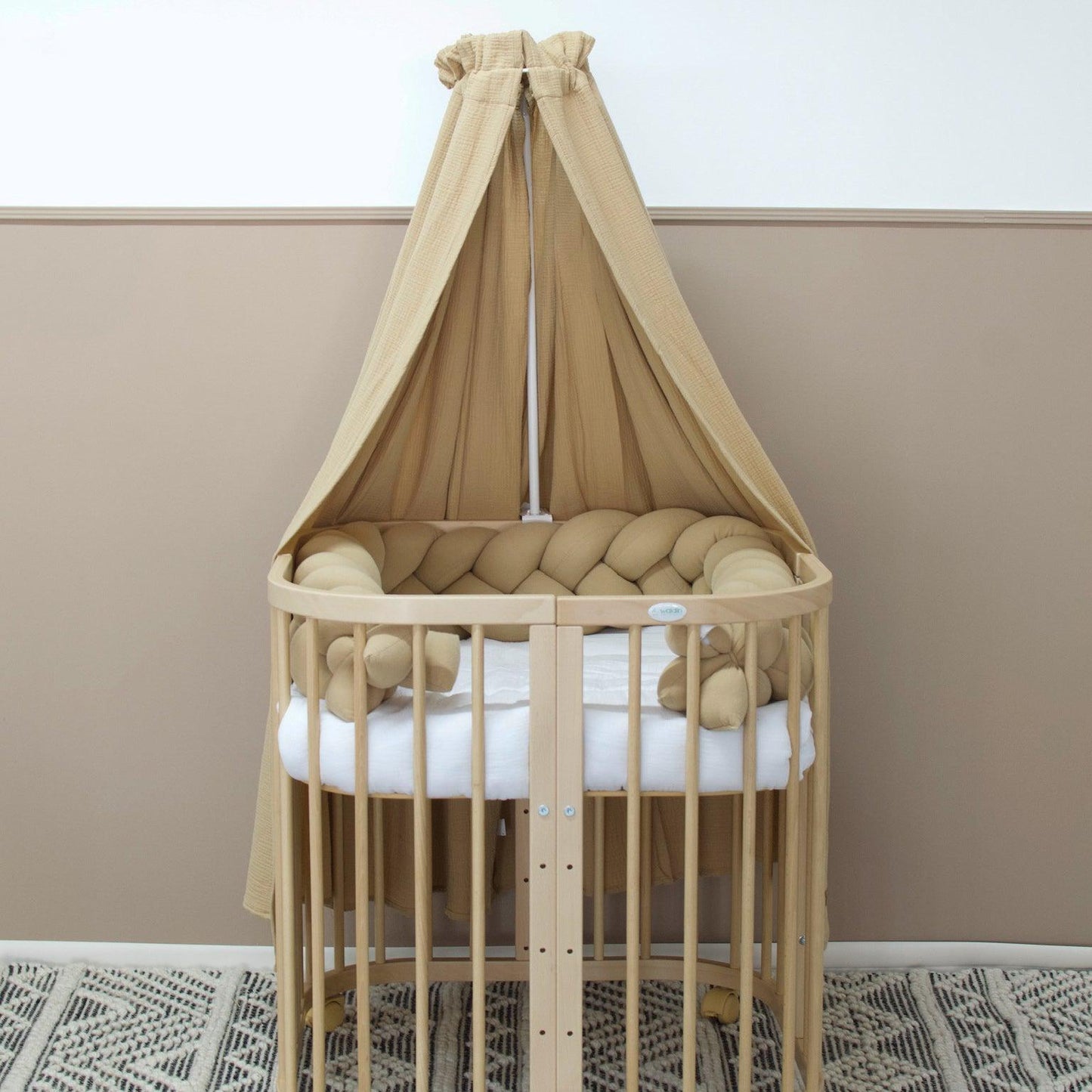 Himmelstange weiß universal Babybett Kinderbett Gitterbett Wiege Beistellbett