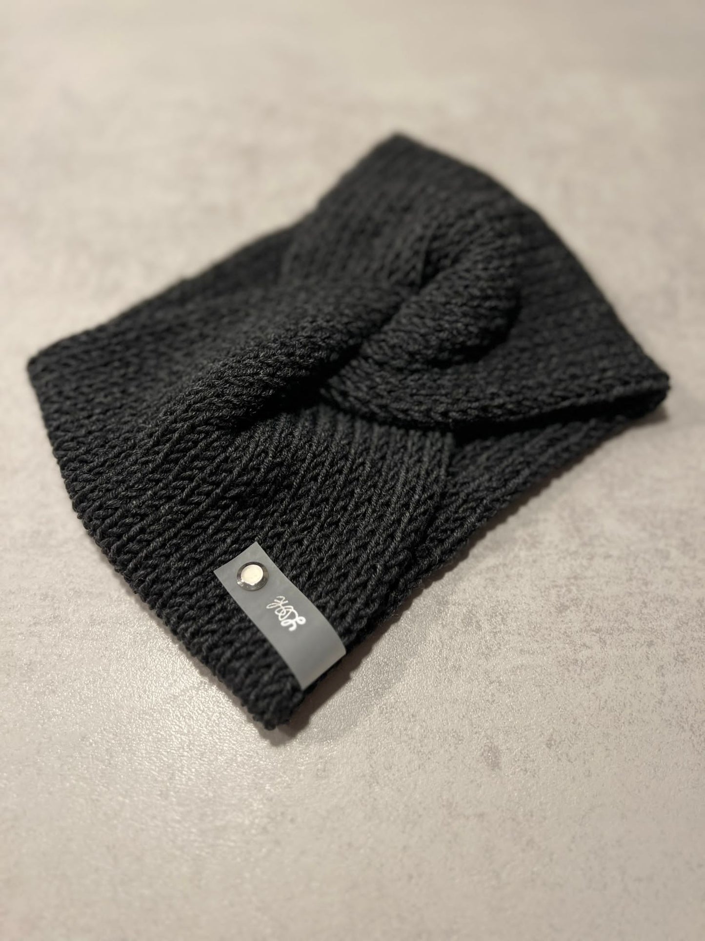 Stirnband Twist aus 100 % Merinowolle