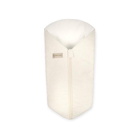 Pucksack Baumwolle kariert mitwachsend - Ganzjahresschlafsack & Einschlafhilfe