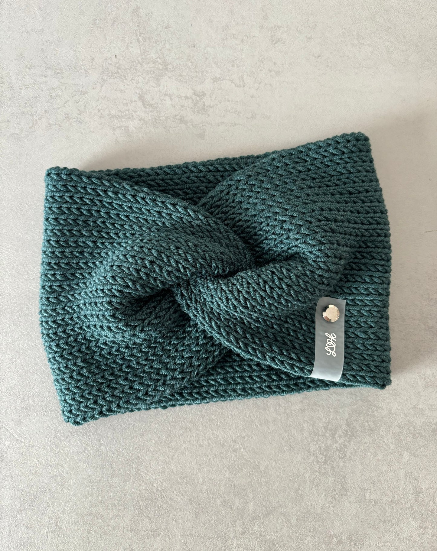 Stirnband Twist aus 100 % Merinowolle