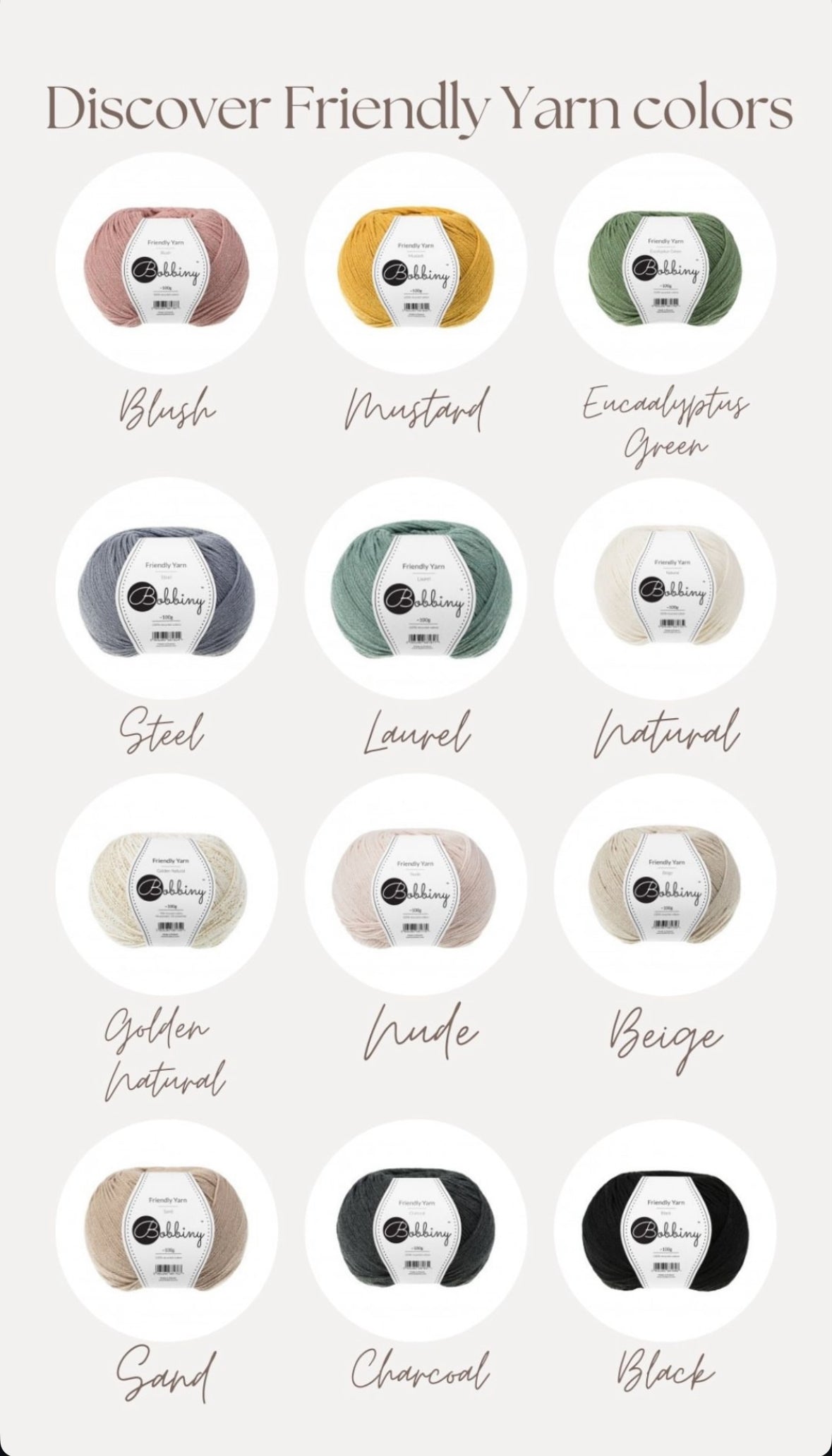 Bobbiny Friendly Yarn 100% recycled Baumwolle