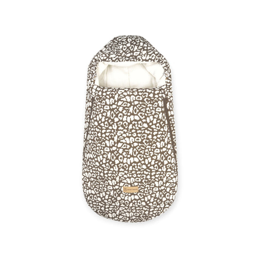 Winterfußsack Musselin Leopard für Kinderwagen Autoschale