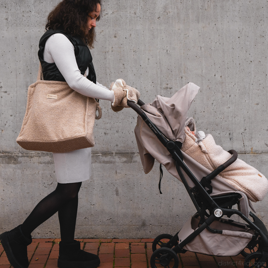 Handschuhe Bouclé Teddystoff Kinderwagen - Handwärmer