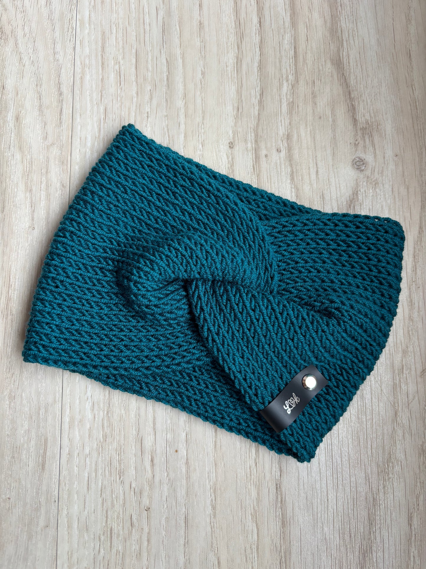 Stirnband Twist aus 100 % Merinowolle