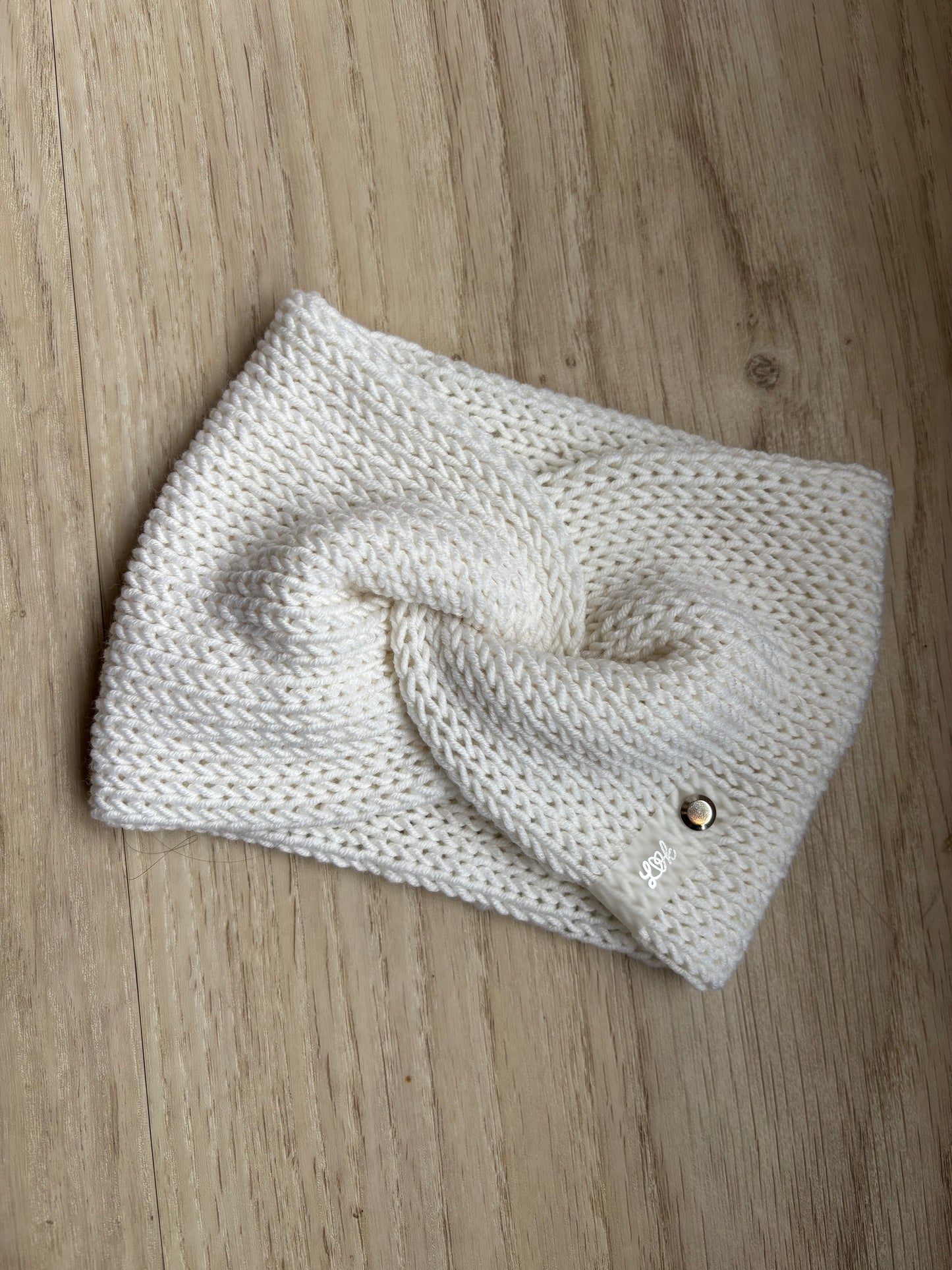 Stirnband Twist aus 100 % Merinowolle