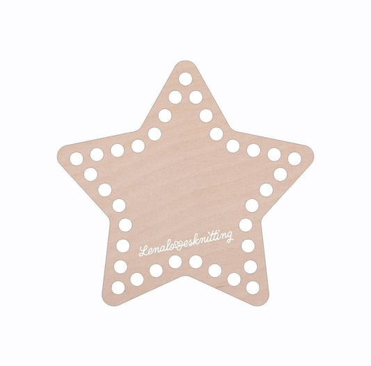 Suelo de ganchillo de mimbre suelo de madera para cesta de ganchillo Birkwood star