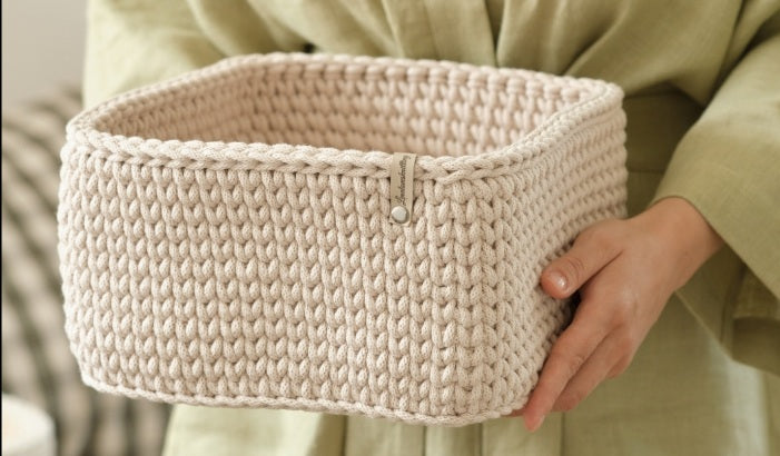 Video-Anleitung Körbchen mit quadratischen Boden