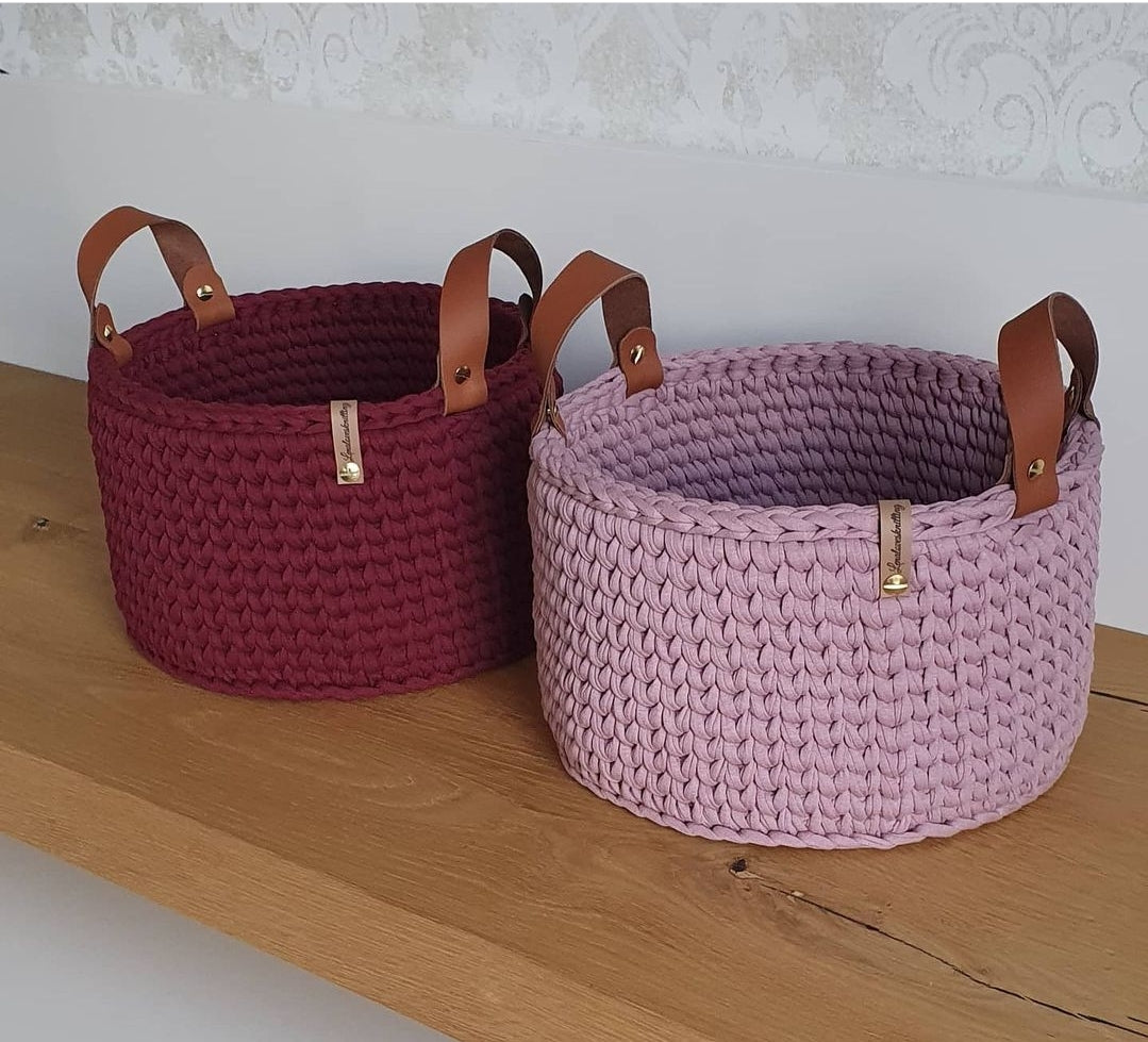 2er Set Lederhenkel mit Schrauben für Körbe oder Taschen