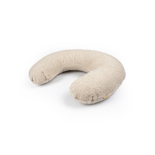 Stillkissen U-Form Teddystoff Bouclé mit abnehmbaren Bezug – ergonomisches Mondstillkissen
