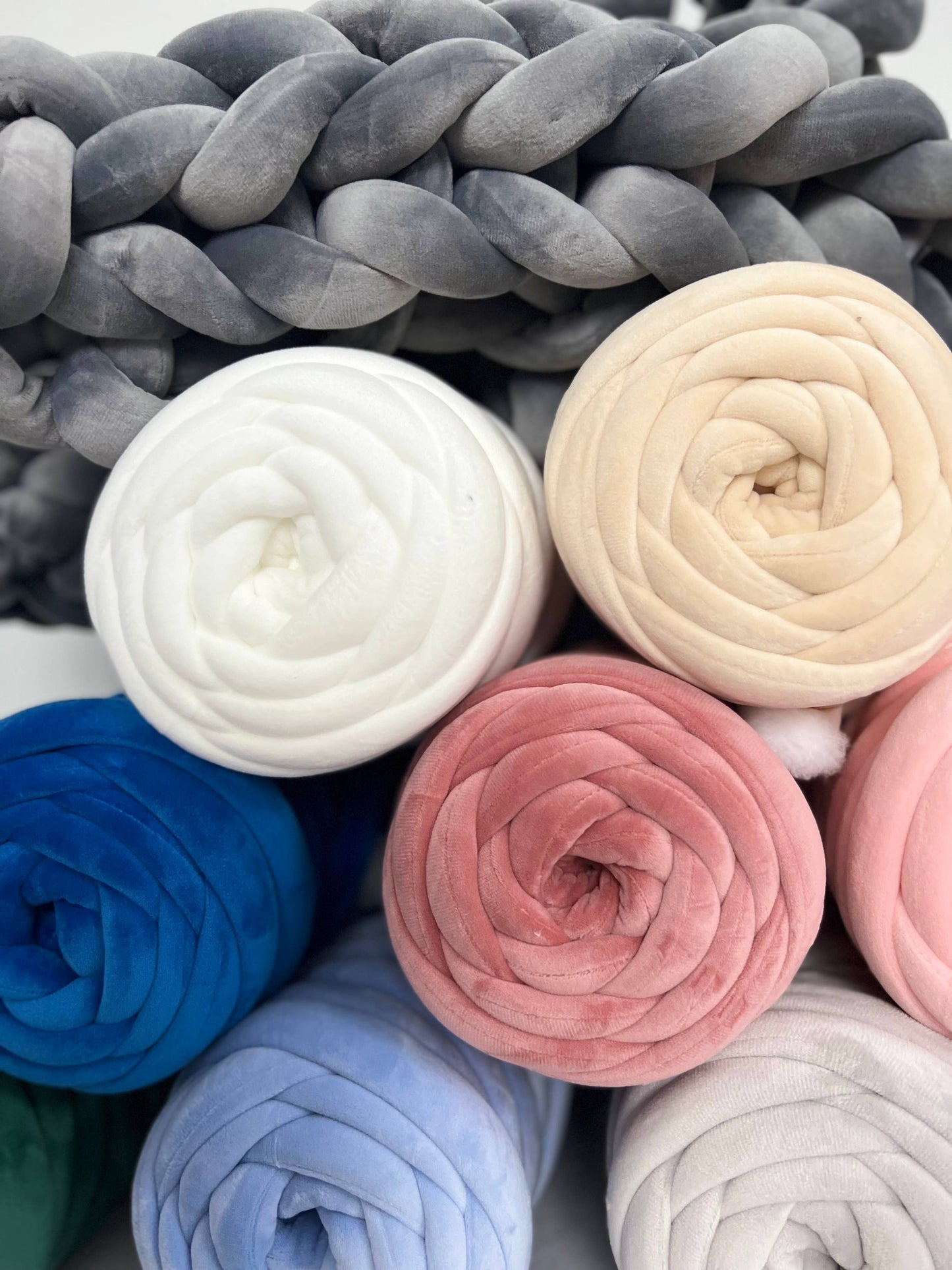 Chunky Velvetgarn zum Armstricken Super voluminöses Jumbo-Garn