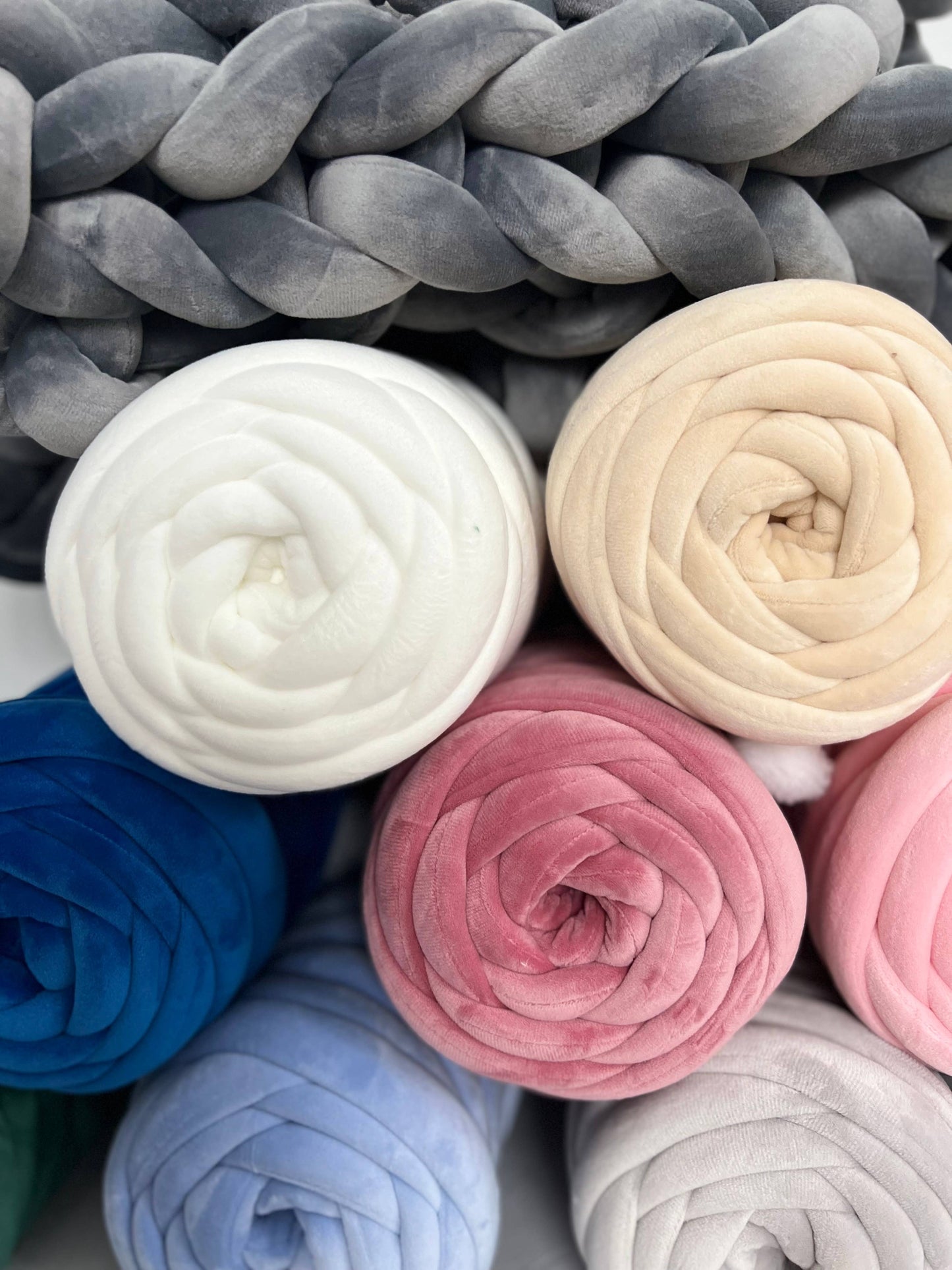 Chunky Velvetgarn zum Armstricken Super voluminöses Jumbo-Garn