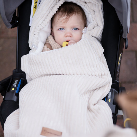 Winterfußsack Cord – warm & stylisch für Kinderwagen & Autoschale