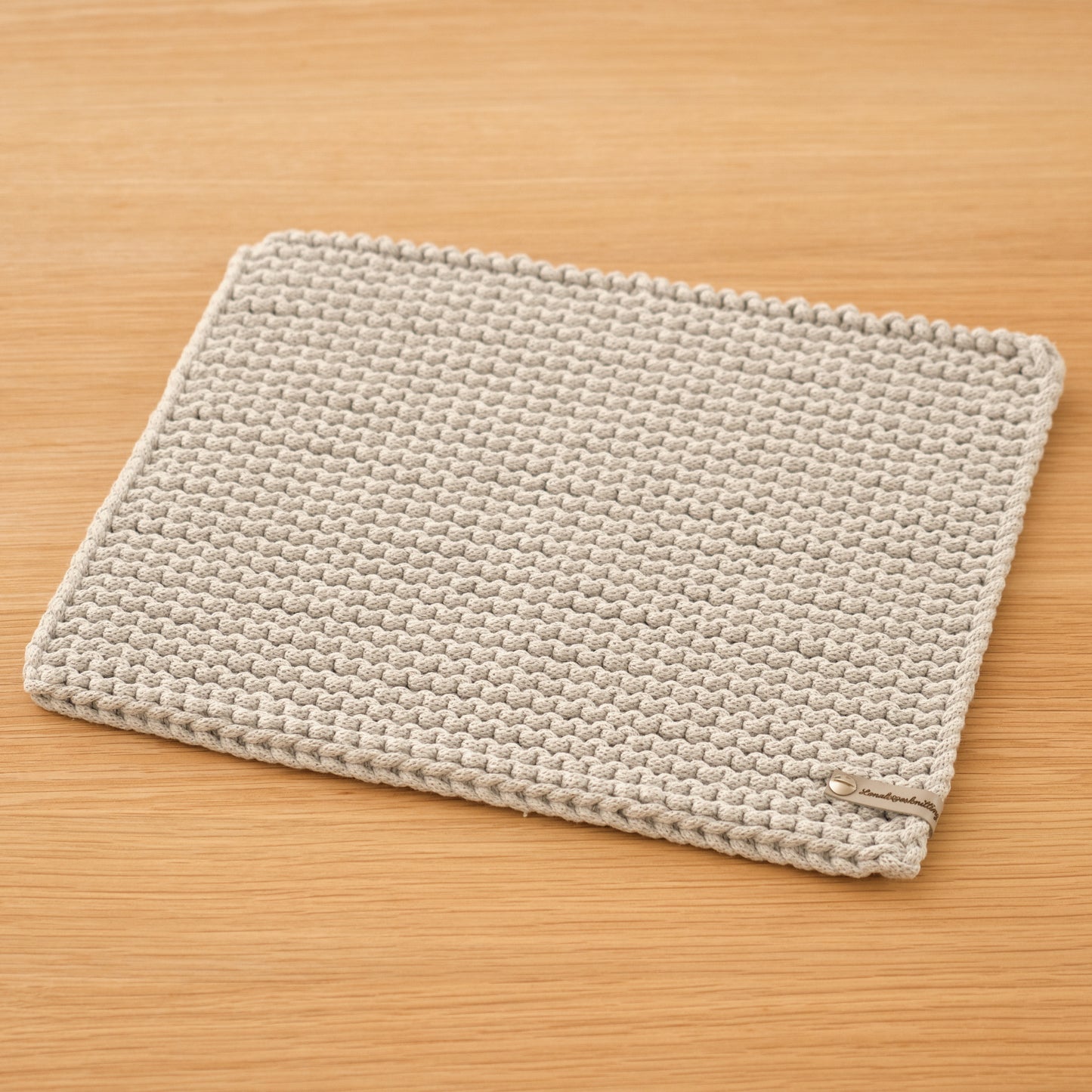 Tischsets Platzsets Gr. M Untersetzer Tischdeko gestrickt Baumwolle 100% recycelt