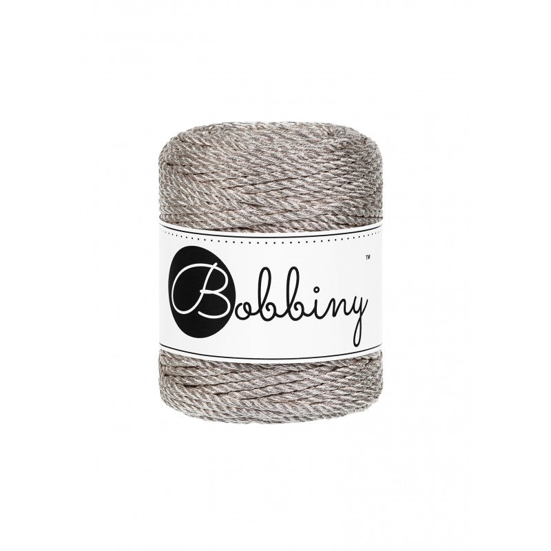 Bobbiny Metallic Makramee Garn 50m 3mm 3PLY