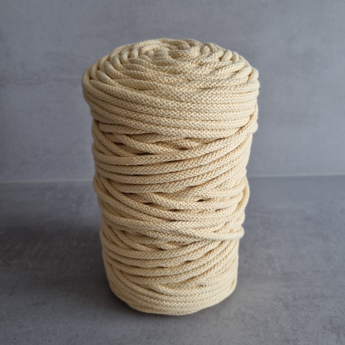 Cotton cord 6mm for crocheting, knitting and macrame