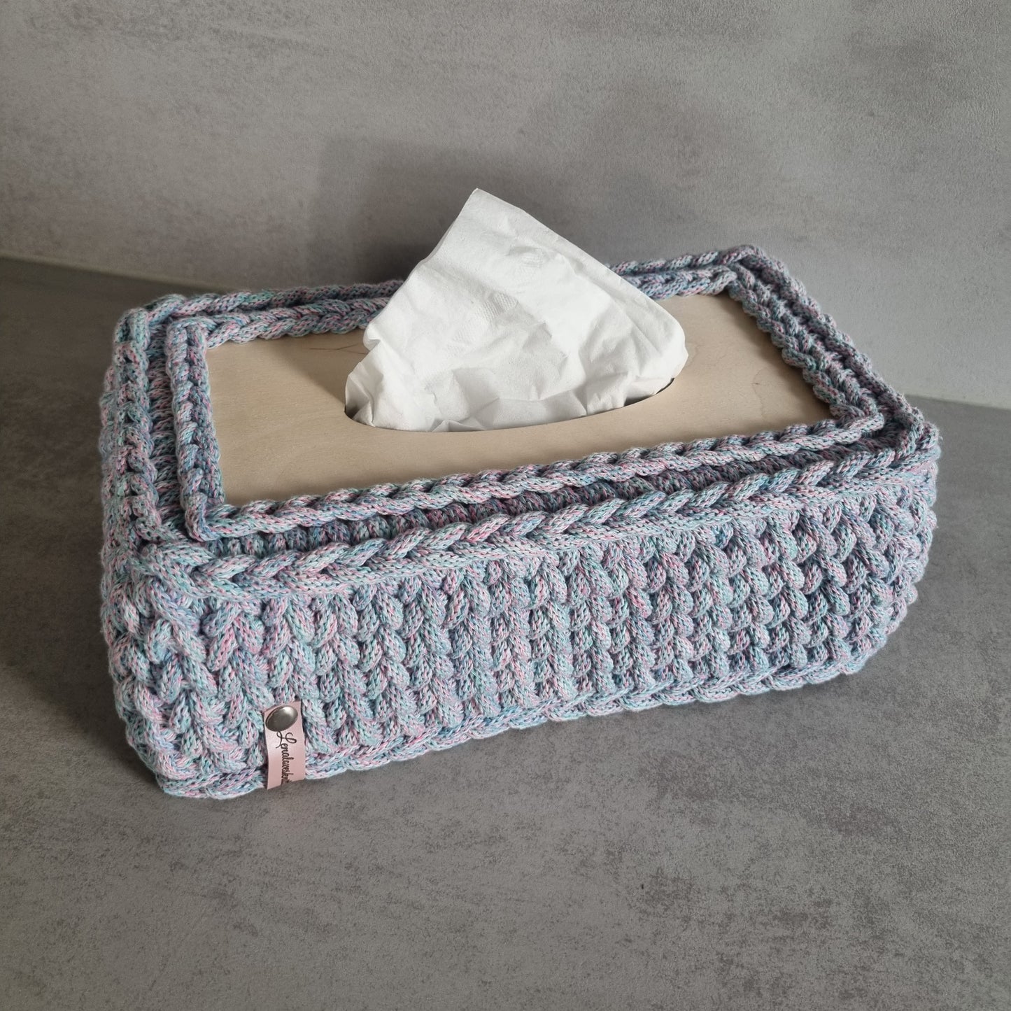 Taschentücherbox Tissue Cover Taschentücher Deckel Korb Gehäkelt Box !Viele Farben!