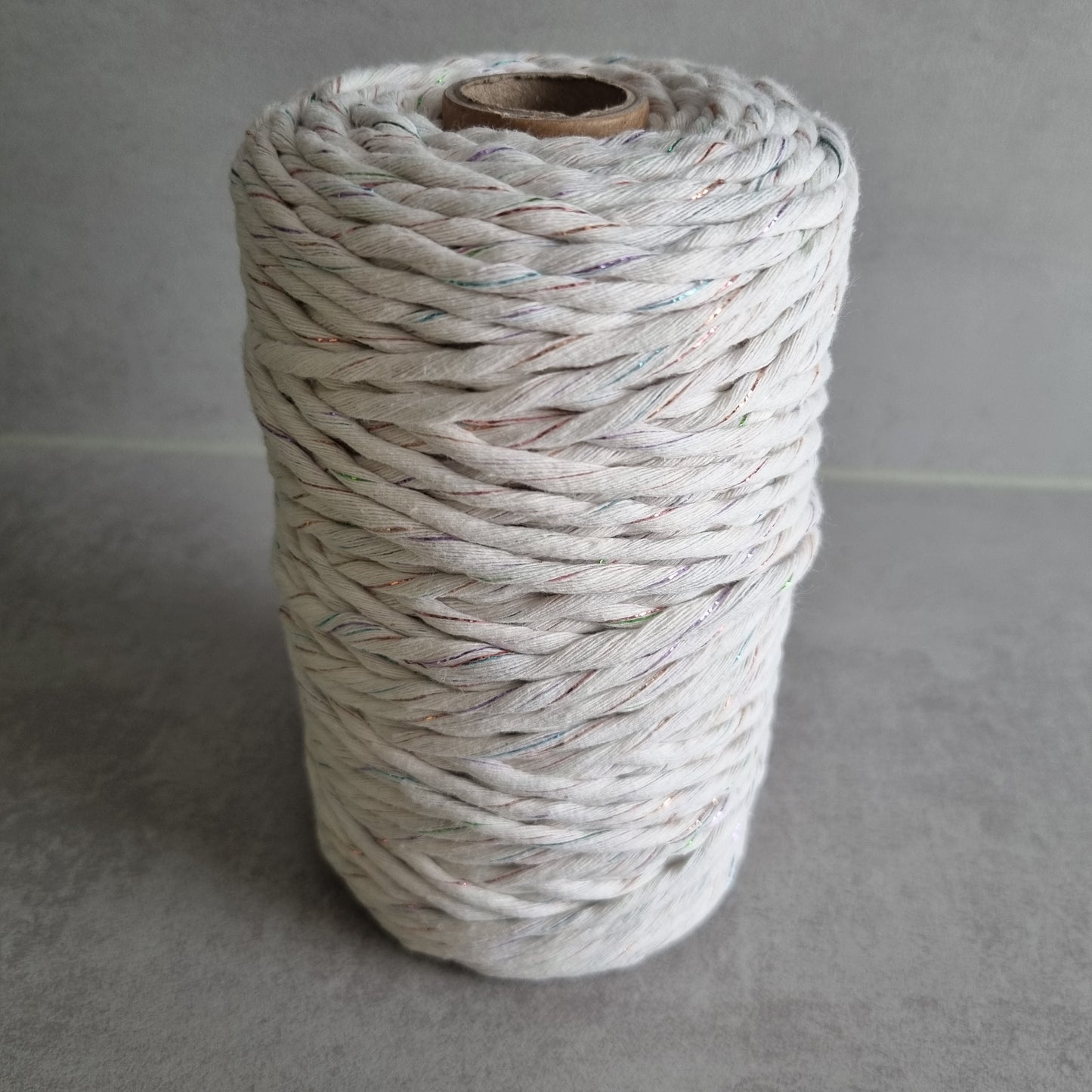 Premium Makramee Garn 4mm Twisted Cord 100% recycelt Baumwolle 100m