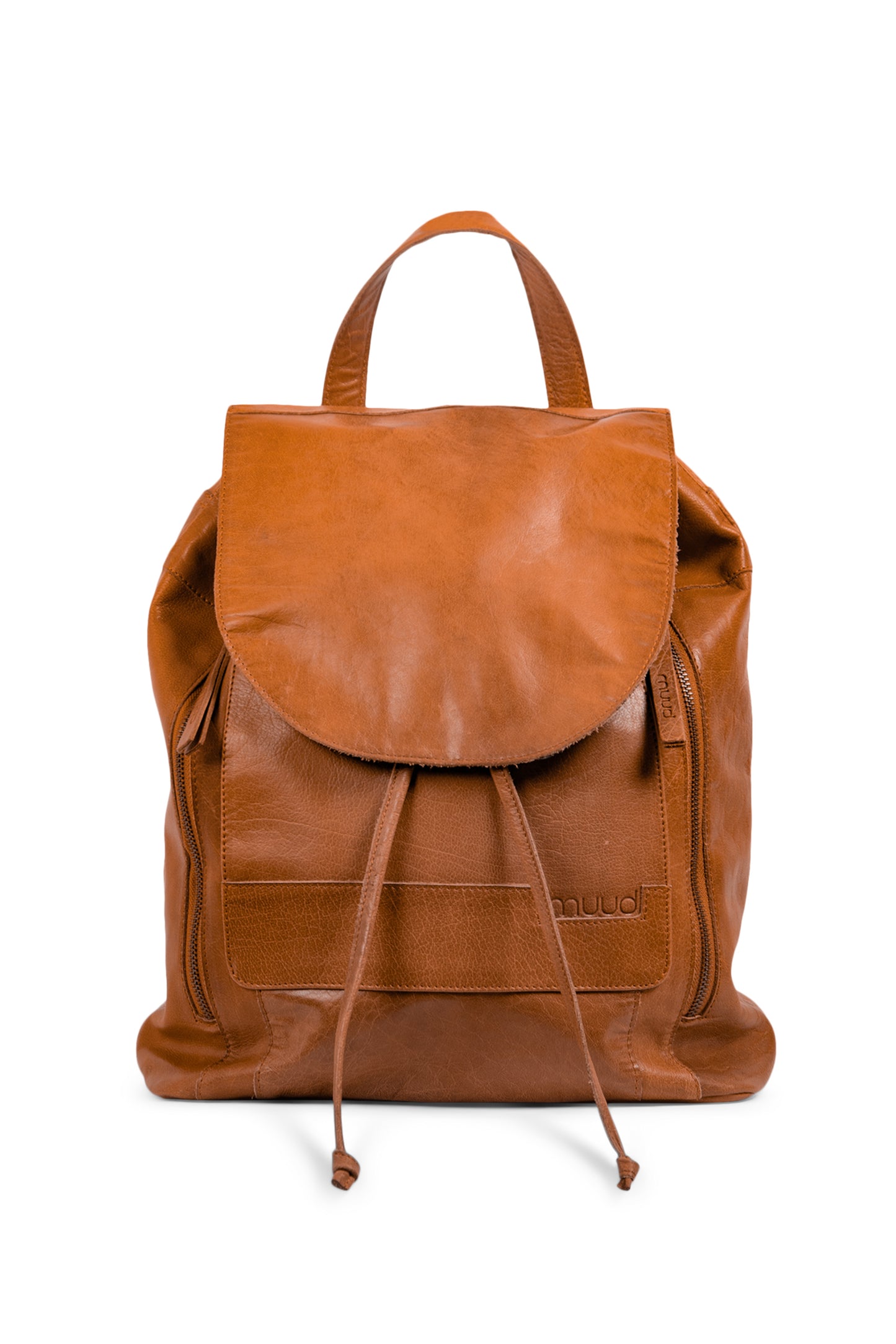 MUUD Lofoten XL Handmade Project Bag Leather Knit Bag / Shopper