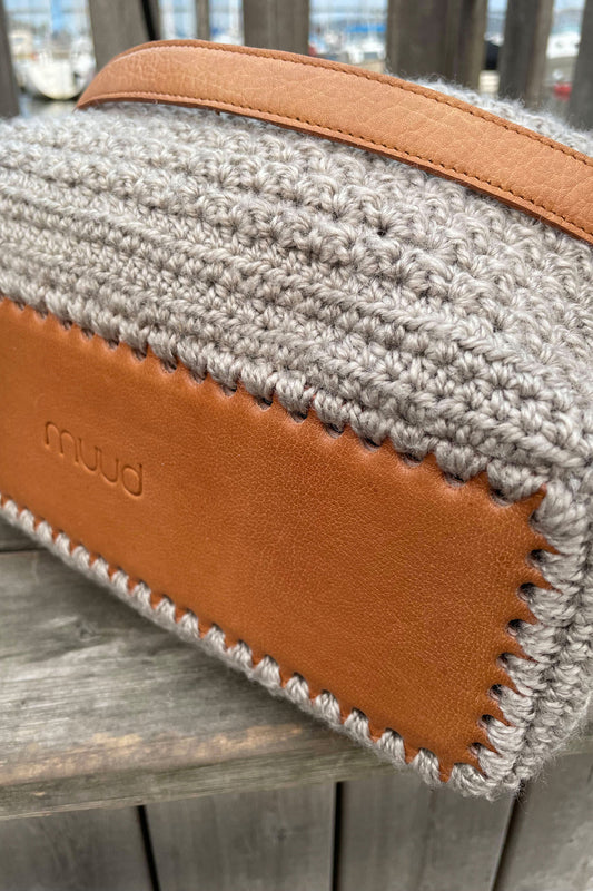 MUUD DEE Rechteckiger Taschenboden aus Leder