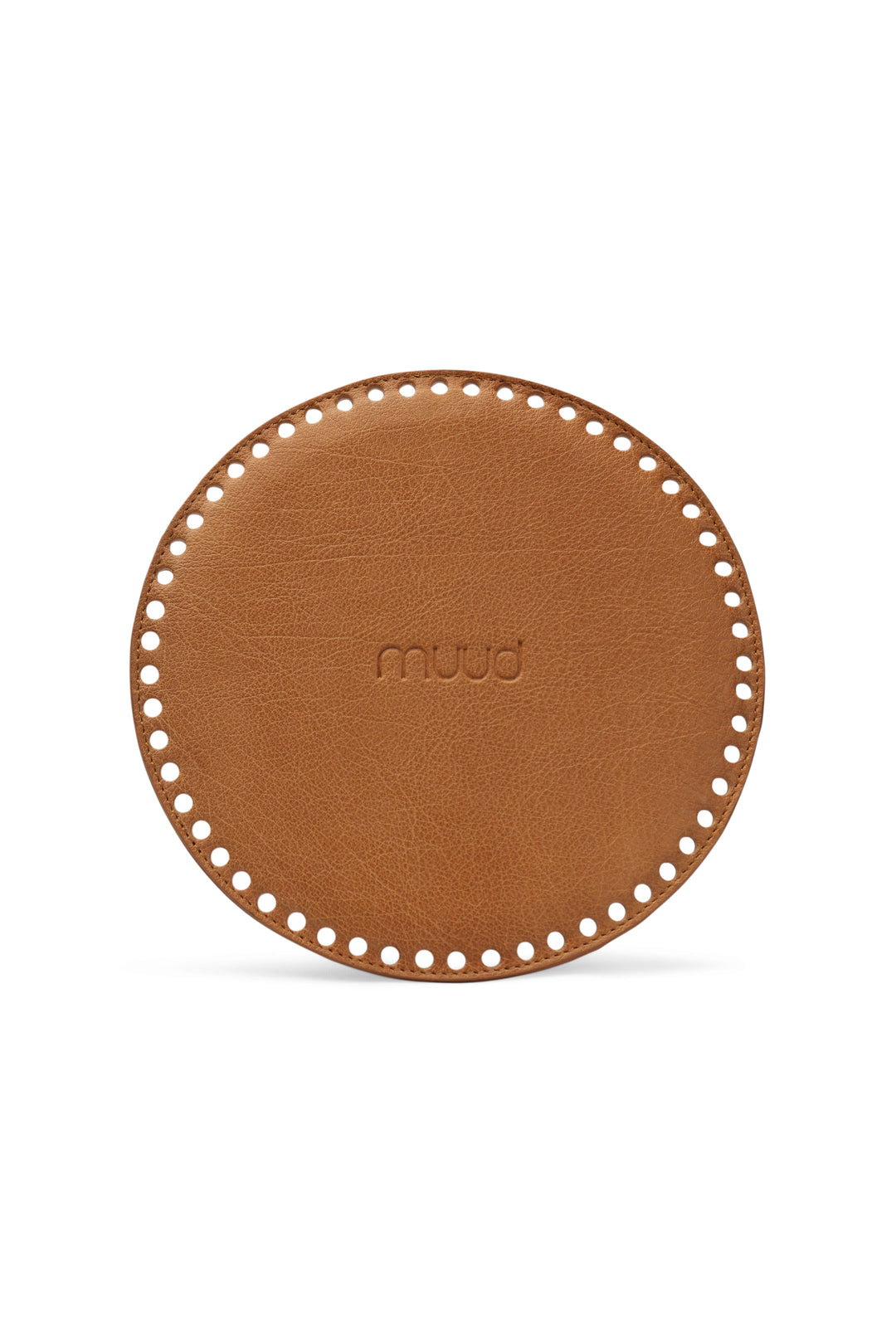 MUUD DUFF runder Taschenboden aus Leder