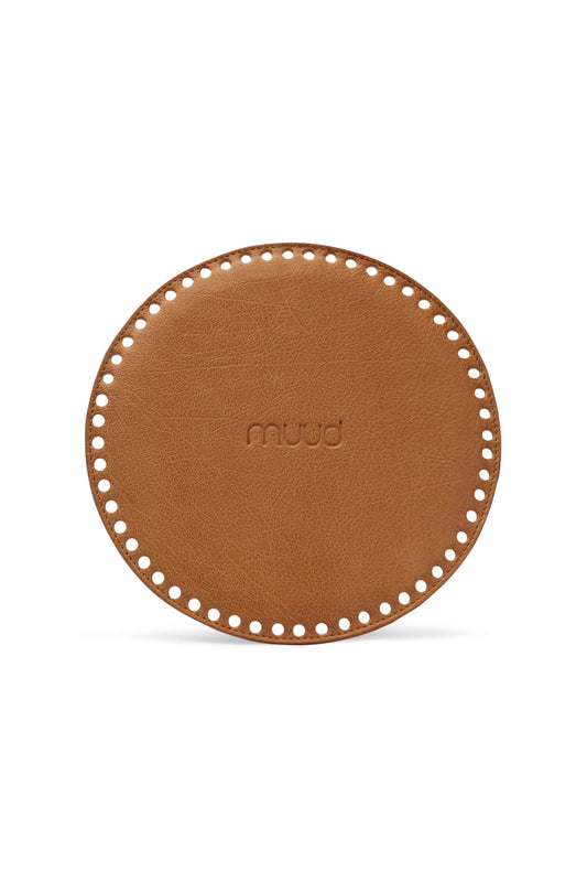 MUUD DUFF runder Taschenboden aus Leder