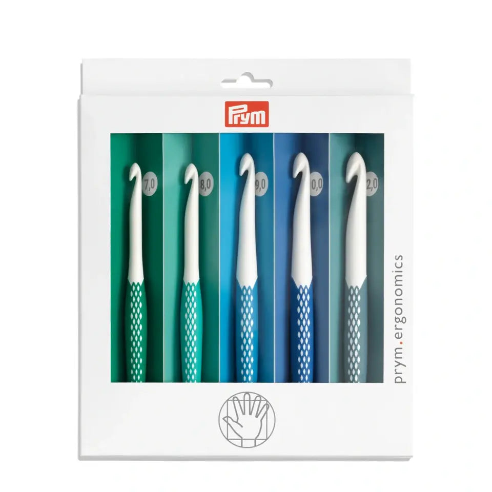 Prym Ergonomics Wollhäkelnadel Set 7mm-12mm