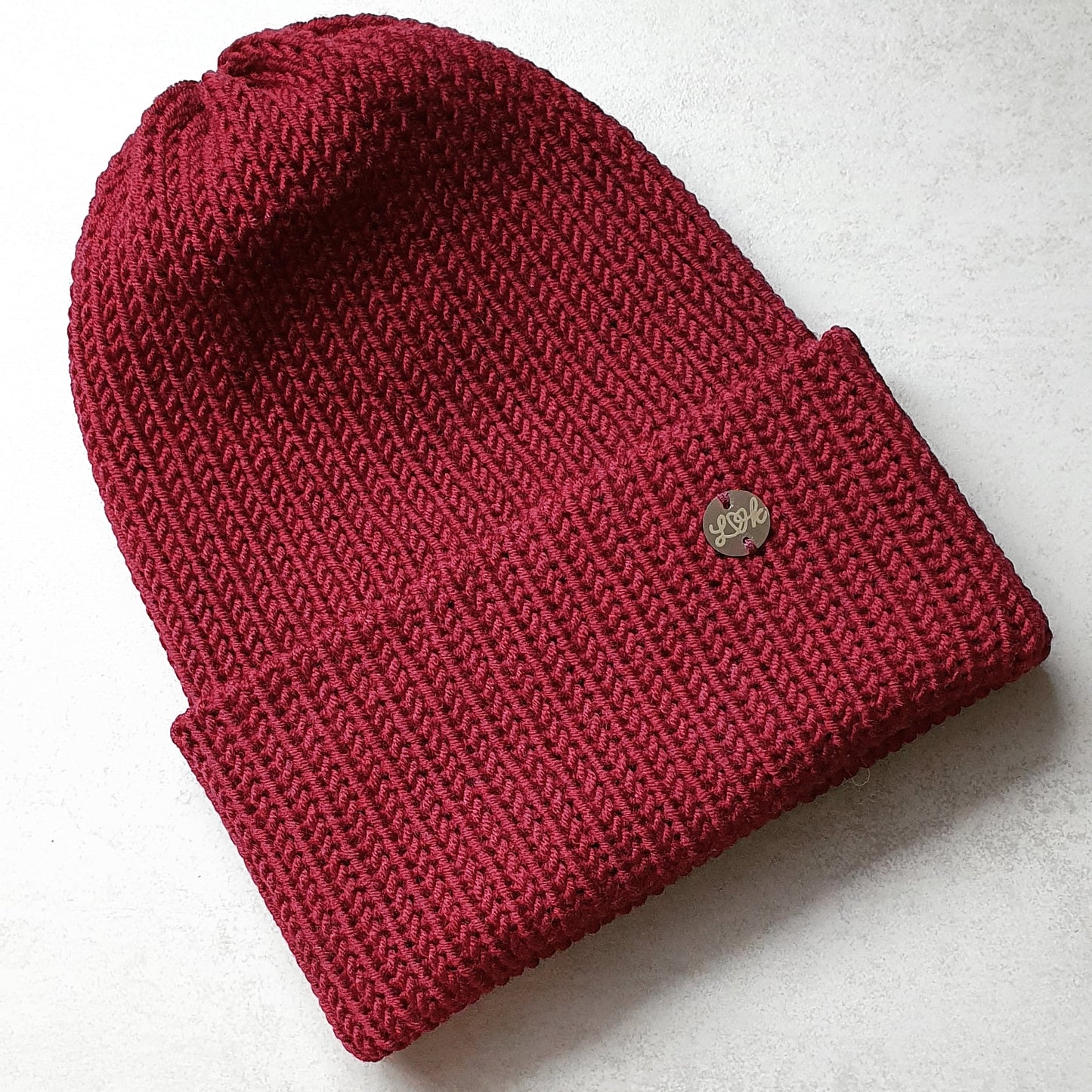 Handgestrickte Mütze aus 100 % Merinowolle in vielen Farben
