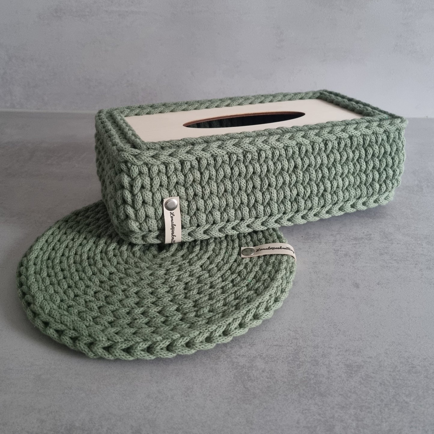 Taschentücherbox Tissue Cover Taschentücher Deckel Korb Gehäkelt Box !Viele Farben!