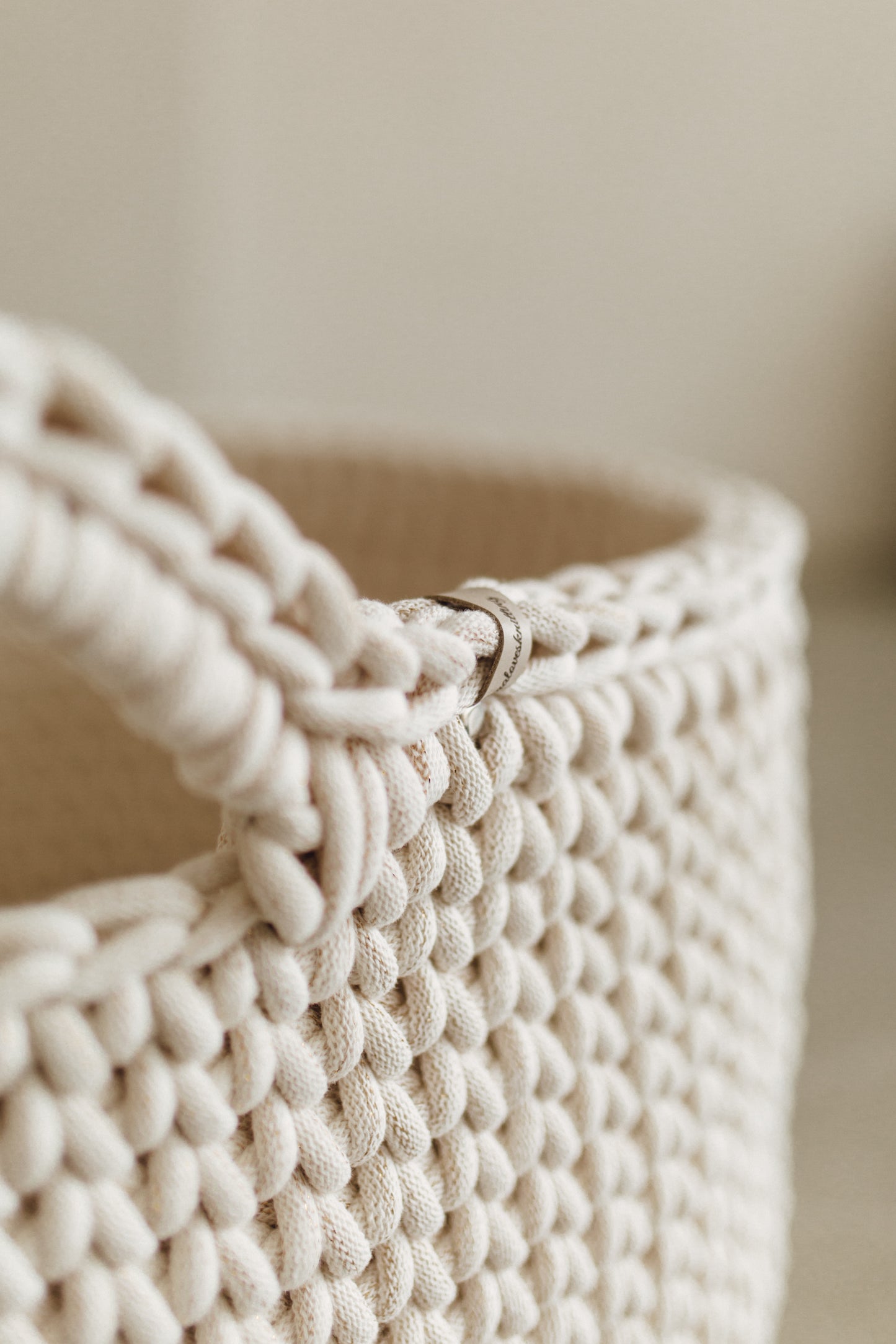 Berceau bébé panier moïse au crochet en coton Oeko-Tex