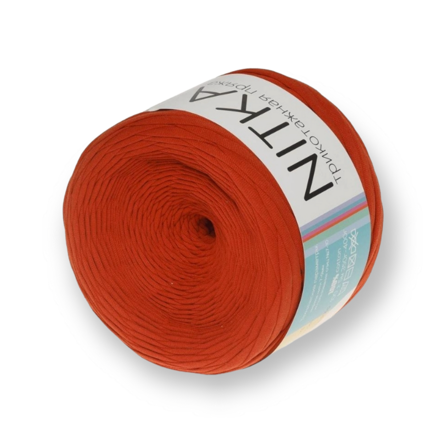 Color gradient yarn NITKA textile yarn from Russia 100% cotton 1A quality 100 meters roll always constant width jersey ribbon jersey yarn