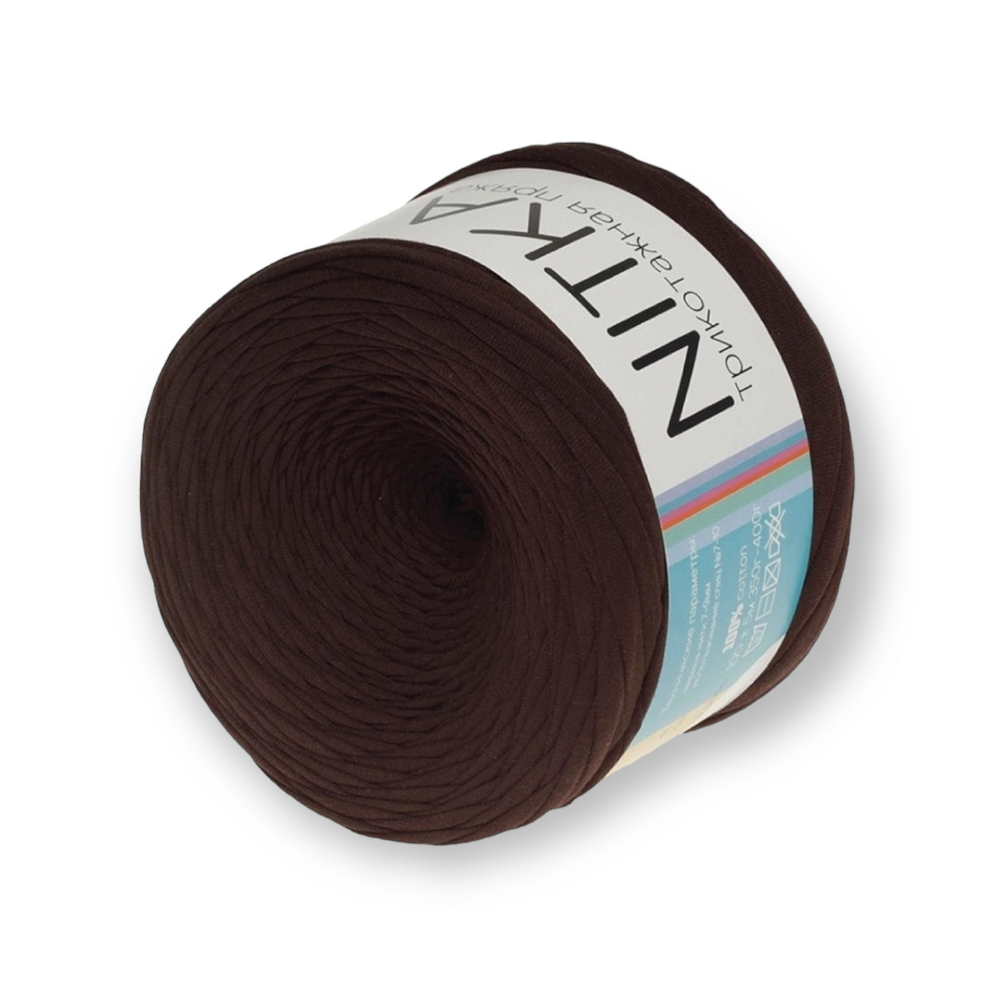 Color gradient yarn NITKA textile yarn from Russia 100% cotton 1A quality 100 meters roll always constant width jersey ribbon jersey yarn
