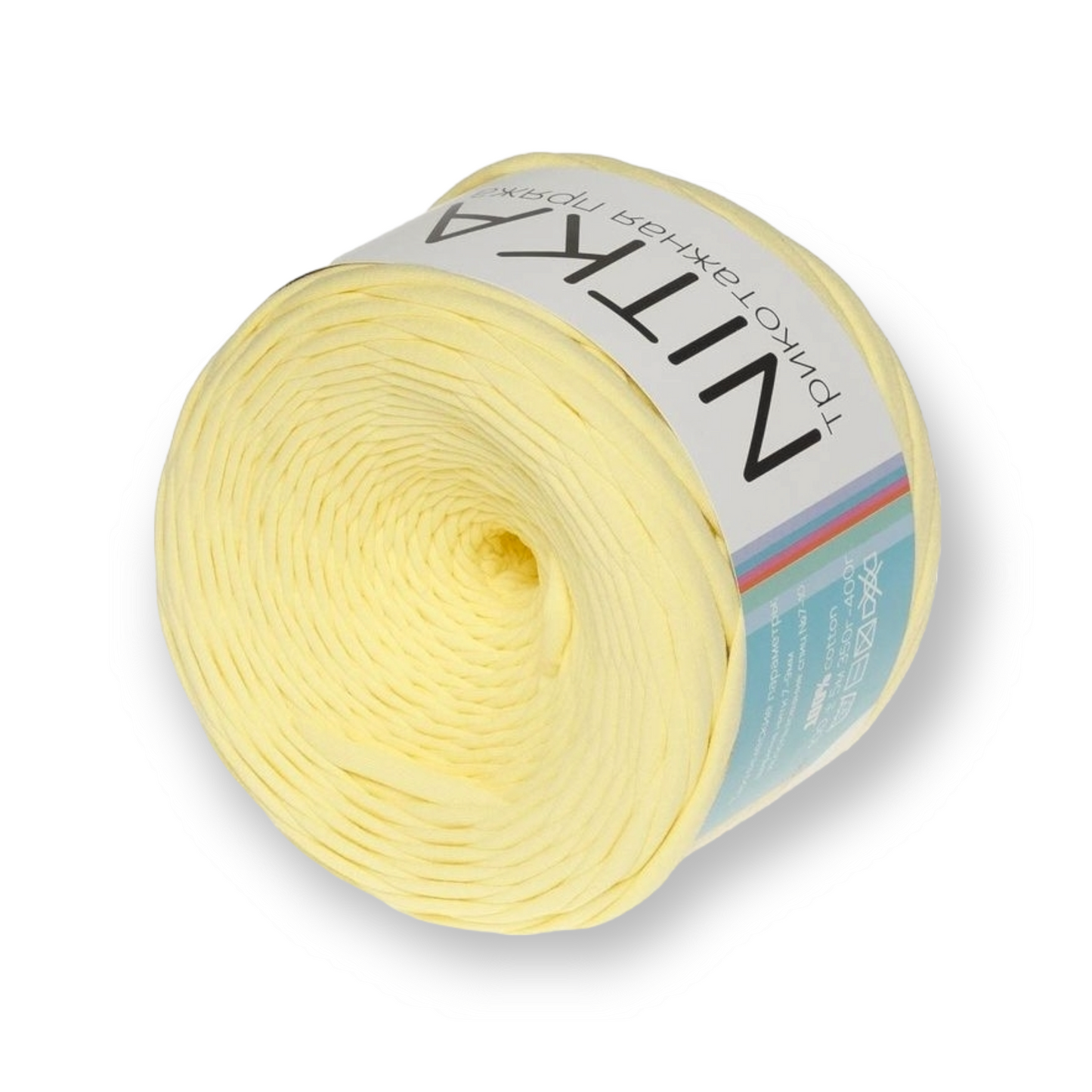 Color gradient yarn NITKA textile yarn from Russia 100% cotton 1A quality 100 meters roll always constant width jersey ribbon jersey yarn