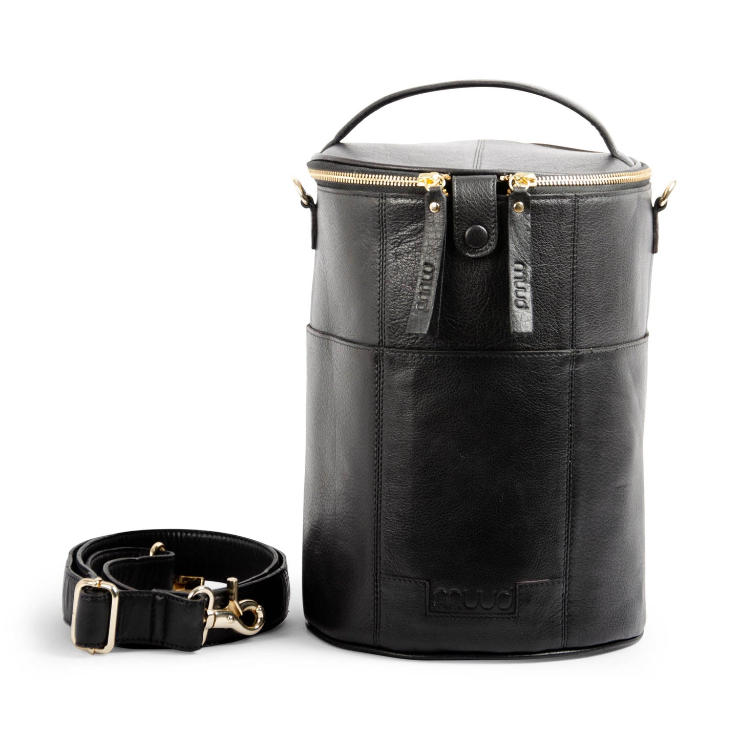 MUUD Saturn XL Limited Edition Handgemachte Ledertasche Stricktasche Kulturtasche Scherentasche