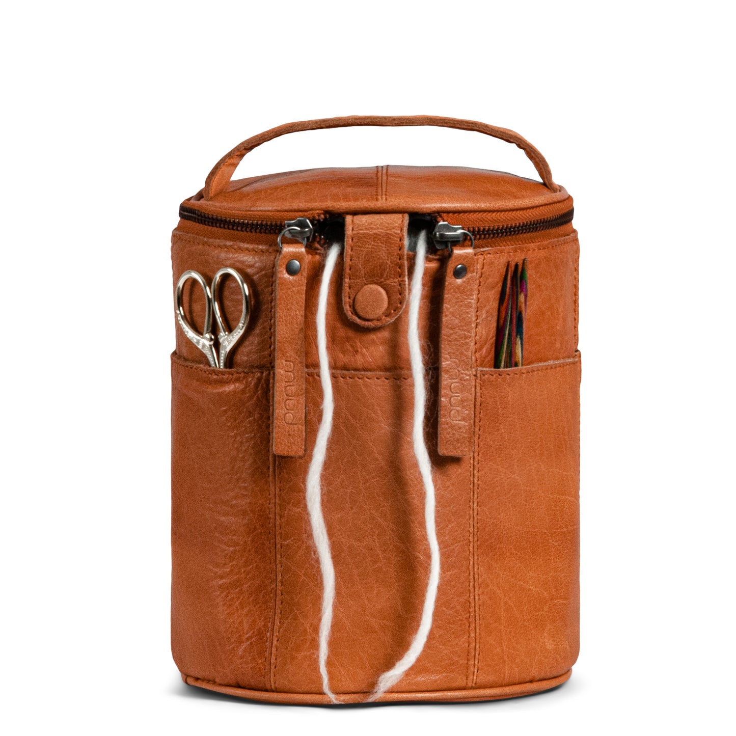 MUUD Saturn Handmade Leather Bag Knit Bag Toiletry Bag Scissor Bag