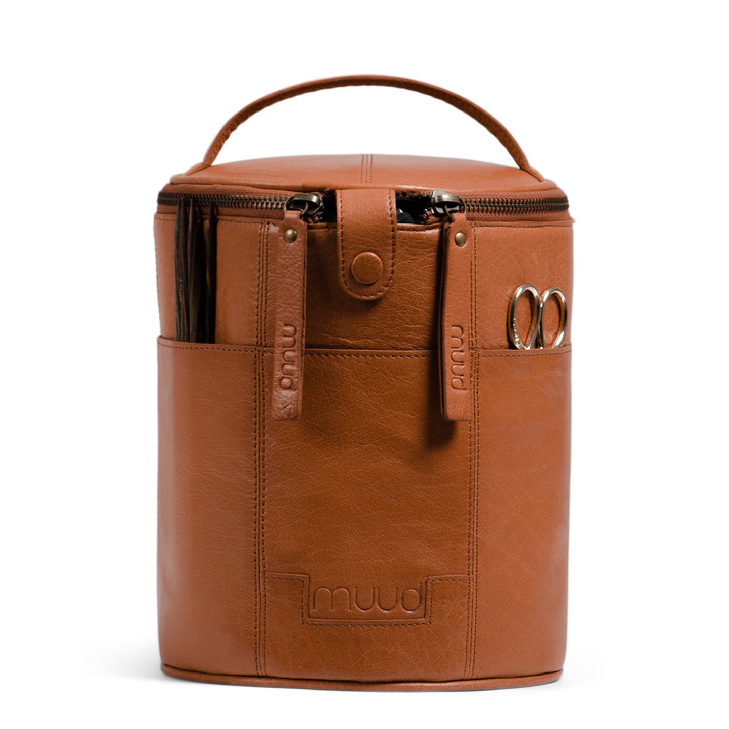 MUUD Saturn Handmade Leather Bag Knit Bag Toiletry Bag Scissor Bag