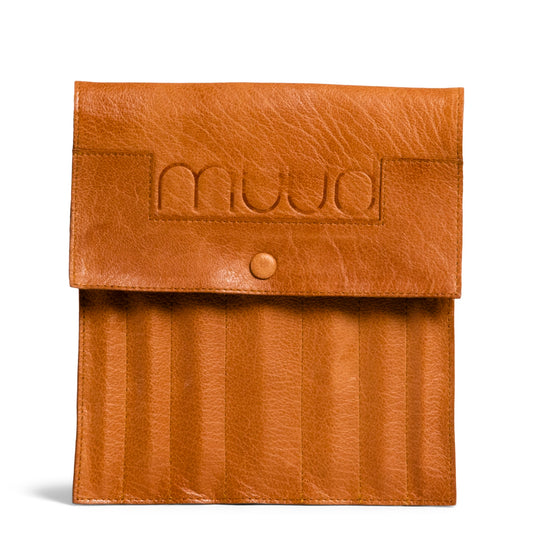MUUD Oslo Handmade leather double pointed needle case