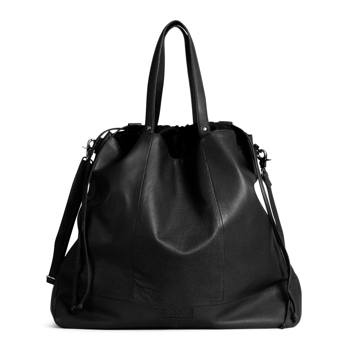 MUUD Lofoten XL Handmade Project Bag Leather Knit Bag / Shopper