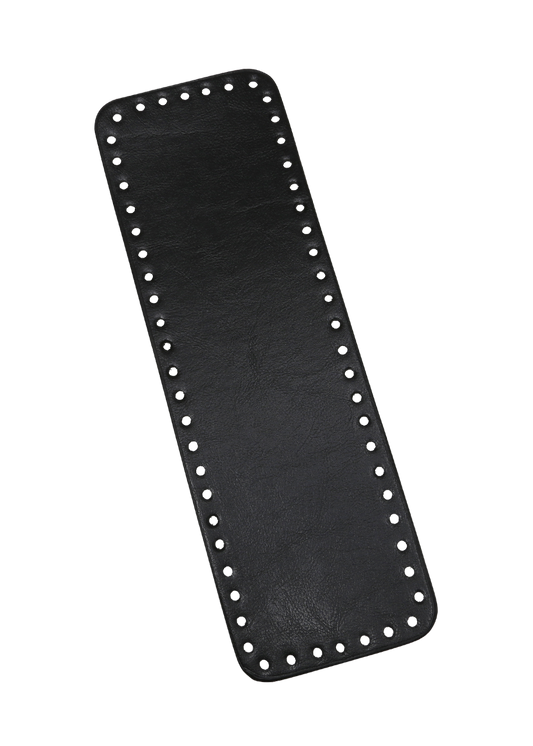 Taschenboden Kunstleder 31x10 cm Schwarz