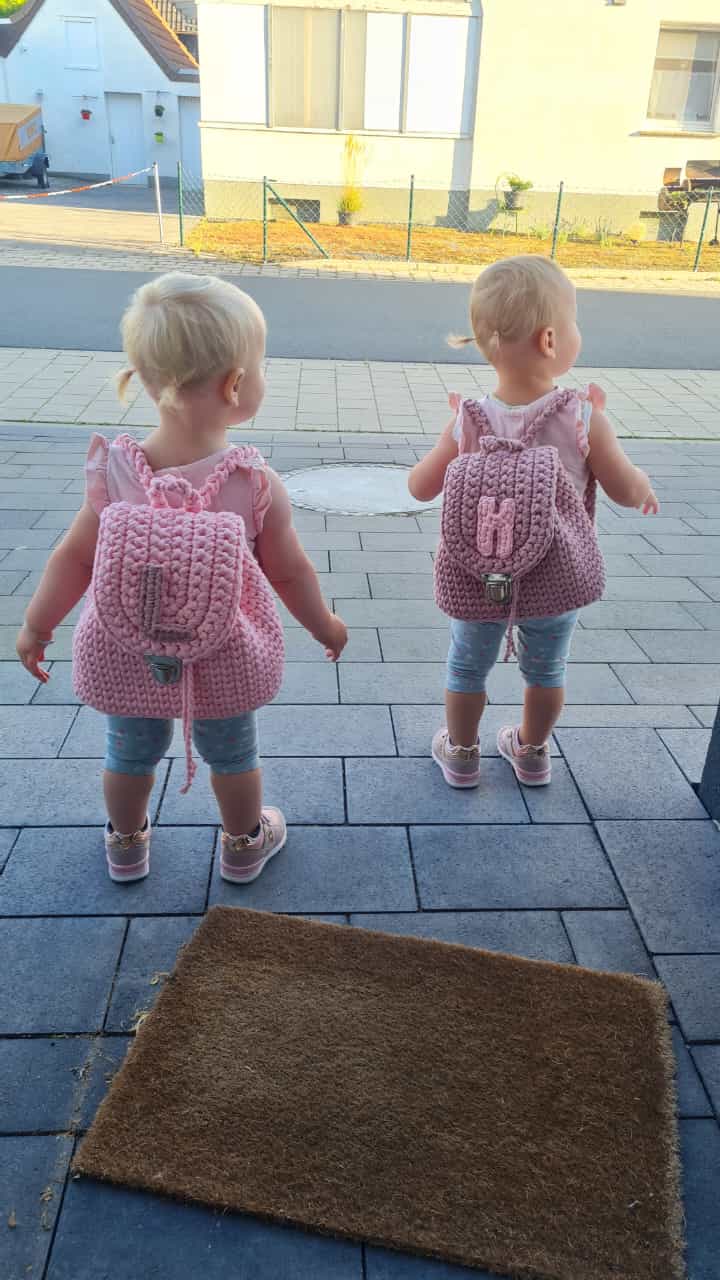 Einzigartiger Rucksack mit personalisierbarem Buchstaben für Kindergarten und Co.