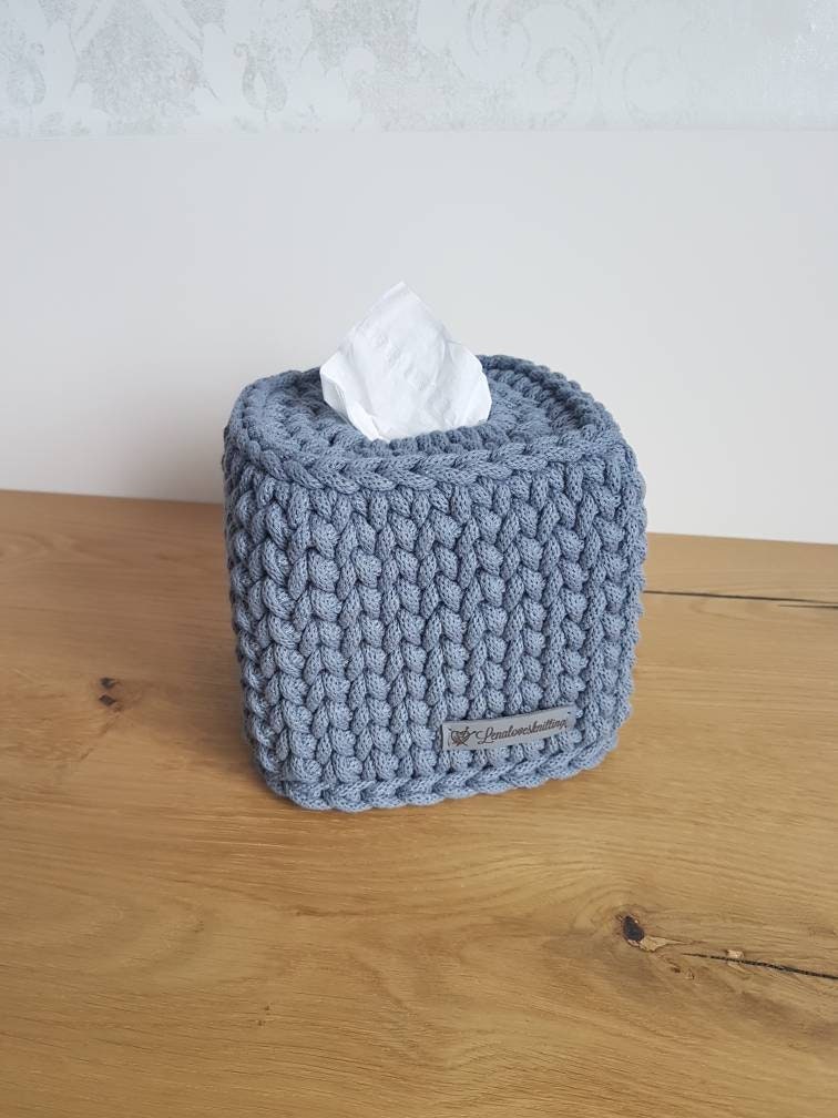 Fazzoletto Scatola Fazzoletto Scatola Tissuebox Tissuecover Uncinetto Portaschetti All'uncinetto Cestino Badut Silo