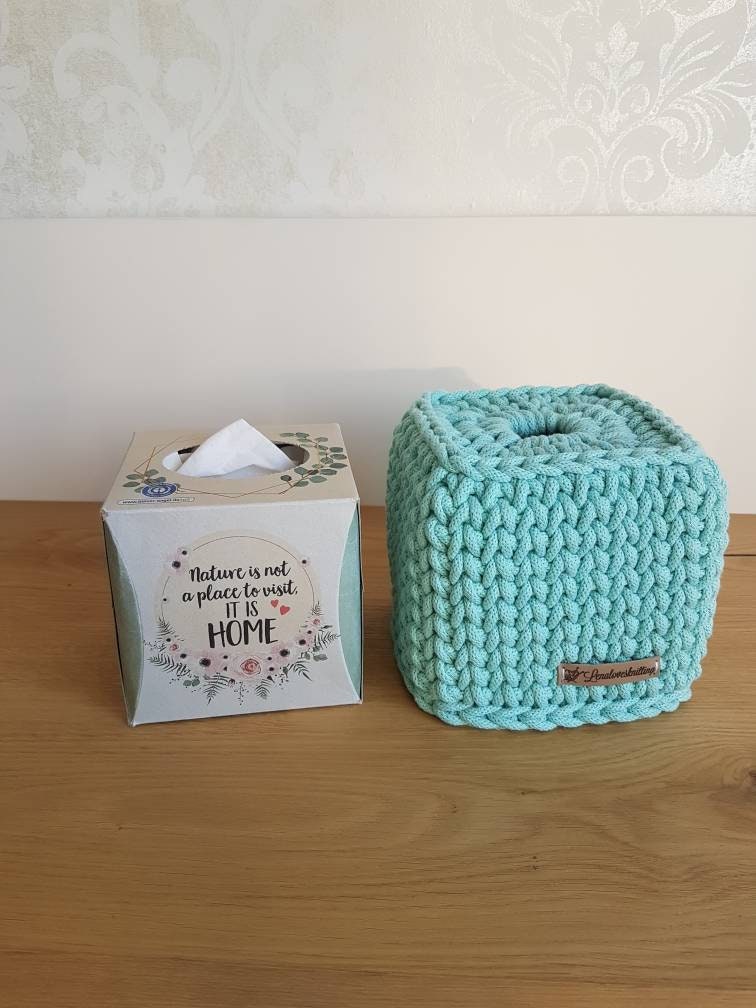 Fazzoletto Scatola Fazzoletto Scatola Tissuebox Tissuecover Uncinetto Portaschetti All'uncinetto Cestino Badut Silo