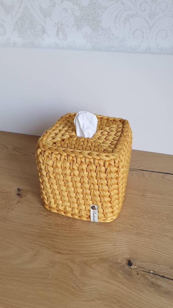 Fazzoletto Scatola Fazzoletto Scatola Tissuebox Tissuecover Uncinetto Portaschetti All'uncinetto Cestino Badut Silo