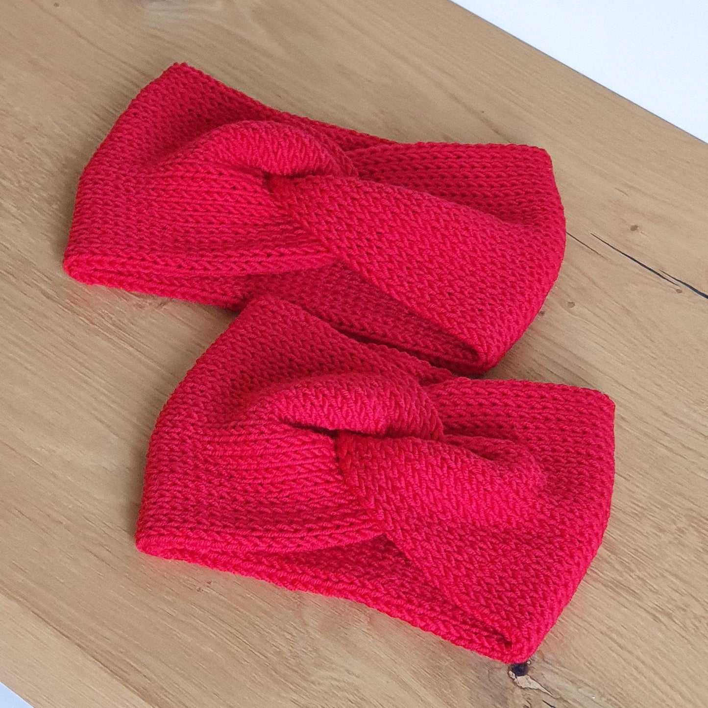 Stirnband Twist aus 100 % Merinowolle