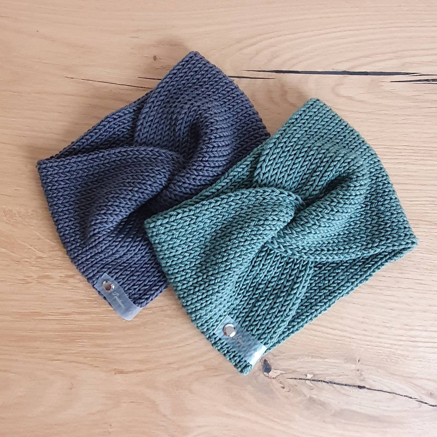 Stirnband Twist aus 100 % Merinowolle
